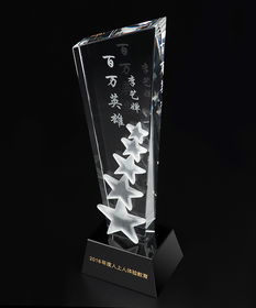 專業(yè)企業(yè)紀(jì)念品定制 廣州精興工藝品水晶獎(jiǎng)杯刻字服務(wù)